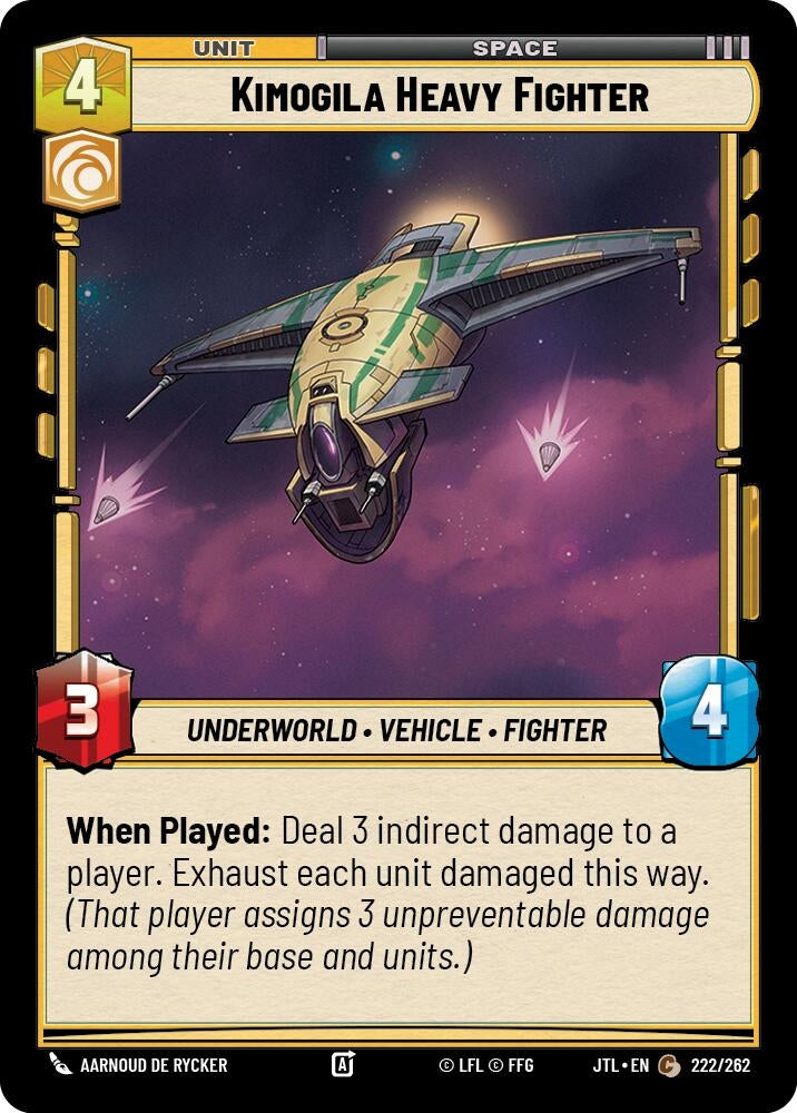 Image for Kimogila Heavy Fighter (222/262) (JTL) - Star Wars: Unlimited