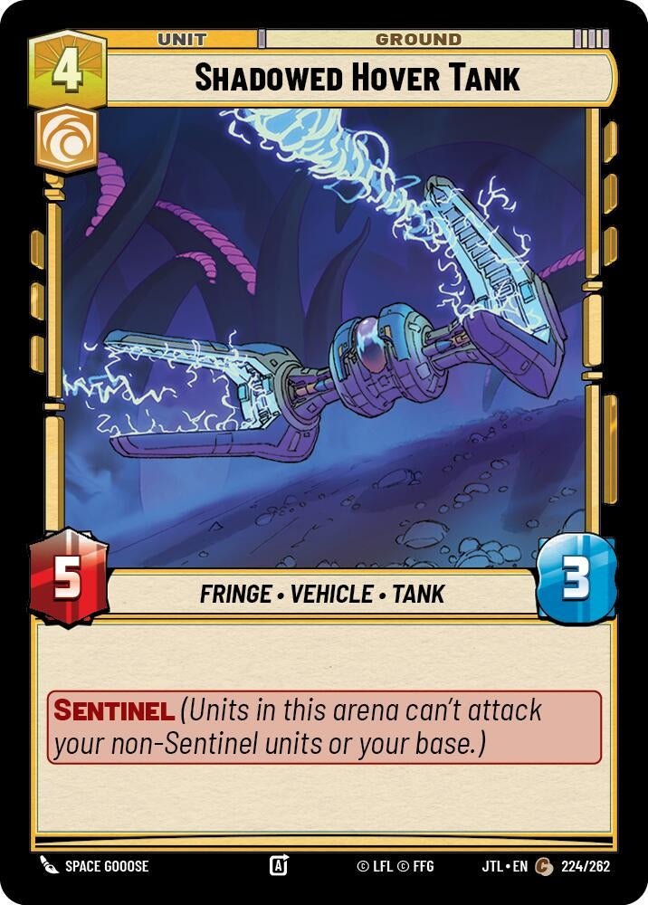 Image for Shadowed Hover Tank (224/262) (JTL) - Star Wars: Unlimited