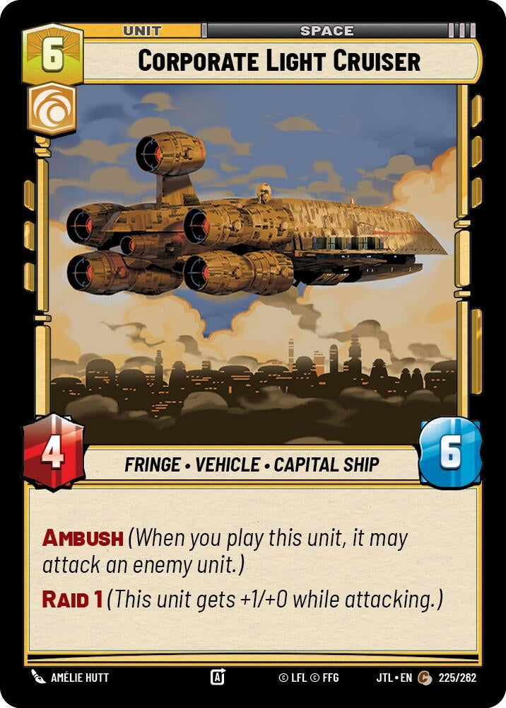 Image for Corporate Light Cruiser (225/262) (JTL) - Star Wars: Unlimited
