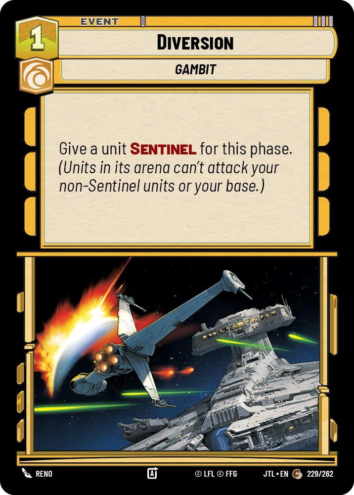Image for Diversion (229/262) (JTL) - Star Wars: Unlimited