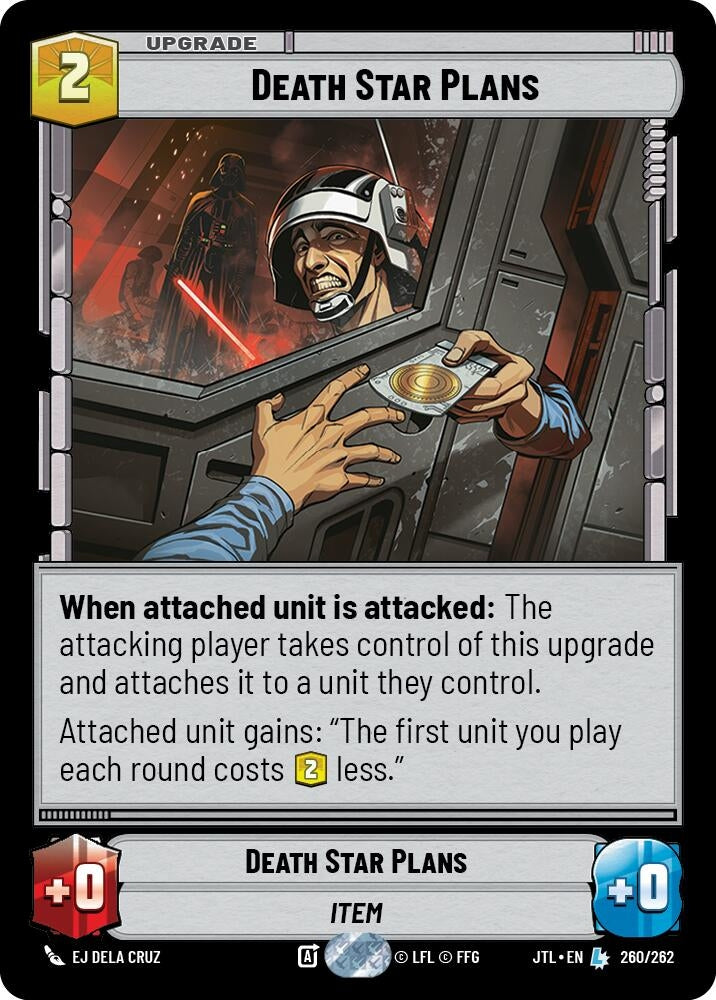 Image for Death Star Plans (260/262) (JTL) - Star Wars: Unlimited