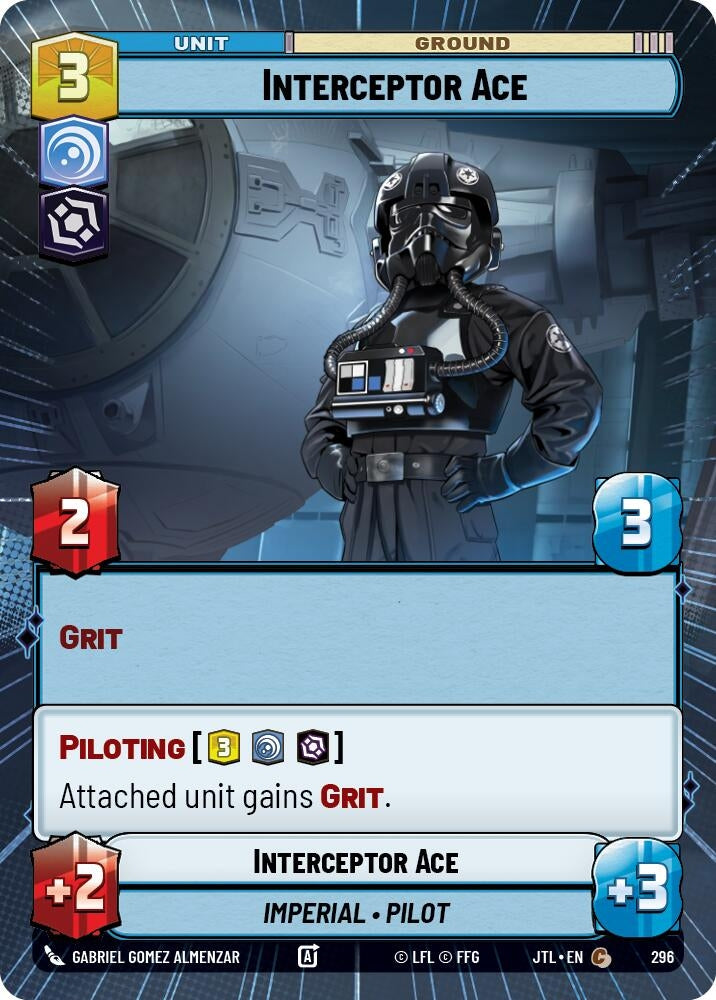Image for Interceptor Ace (Hyperspace) (296) (JTL) - Star Wars: Unlimited