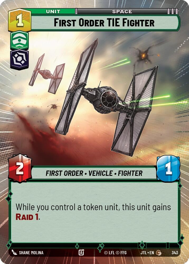 First Order TIE Fighter (Hyperspace) (343) (JTL)