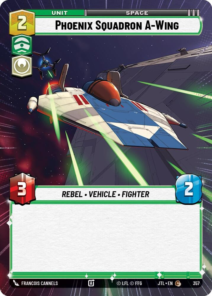 Image for Phoenix Squadron A-Wing (Hyperspace) (357) (JTL) - Star Wars: Unlimited