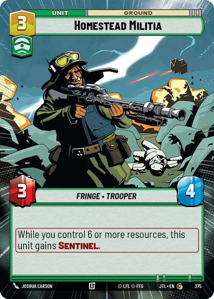 Image for Homestead Militia (Hyperspace) (375) (JTL) - Star Wars: Unlimited
