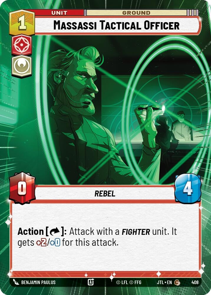 Image for Massassi Tactical Officer (Hyperspace) (408) (JTL) - Star Wars: Unlimited