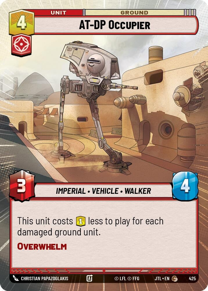 Image for AT-DP Occupier (Hyperspace) (425) (JTL) - Star Wars: Unlimited