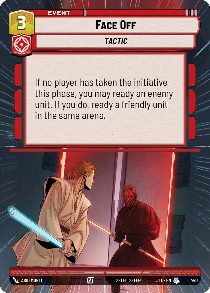 Image for Face Off (Hyperspace) (440) (JTL) - Star Wars: Unlimited