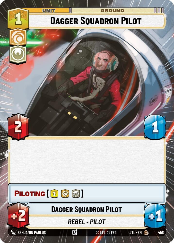 Image for Dagger Squadron Pilot (Hyperspace) (458) (JTL) - Star Wars: Unlimited