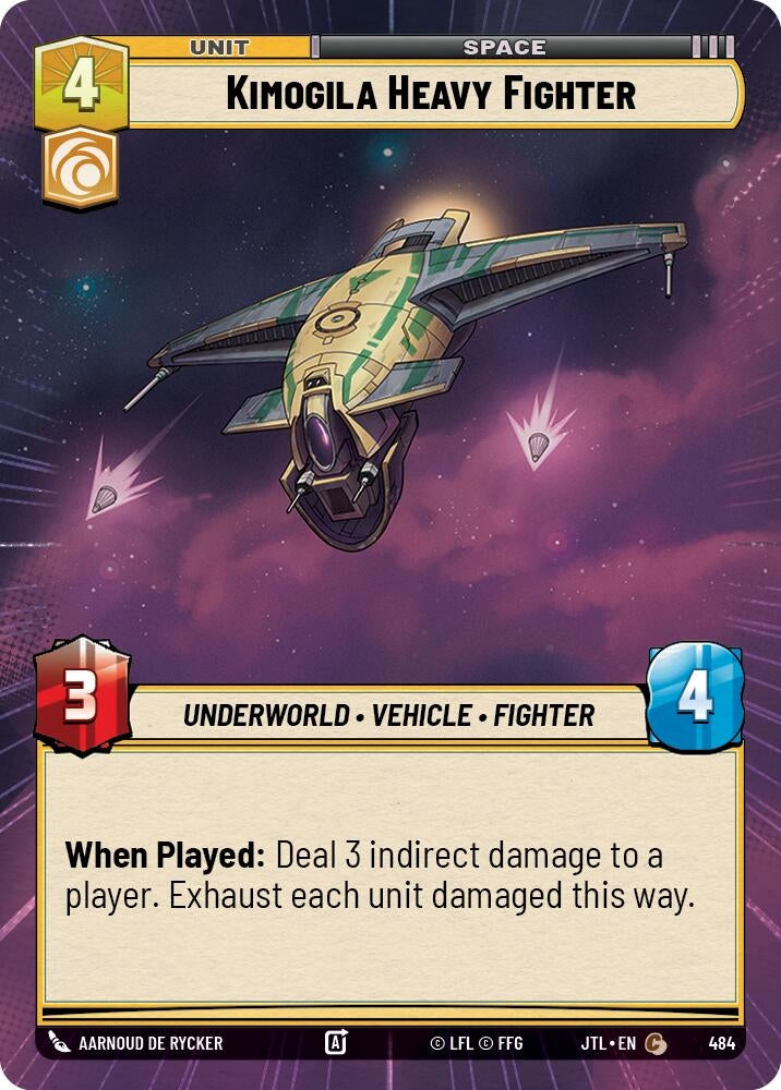 Image for Kimogila Heavy Fighter (Hyperspace) (484) (JTL) - Star Wars: Unlimited