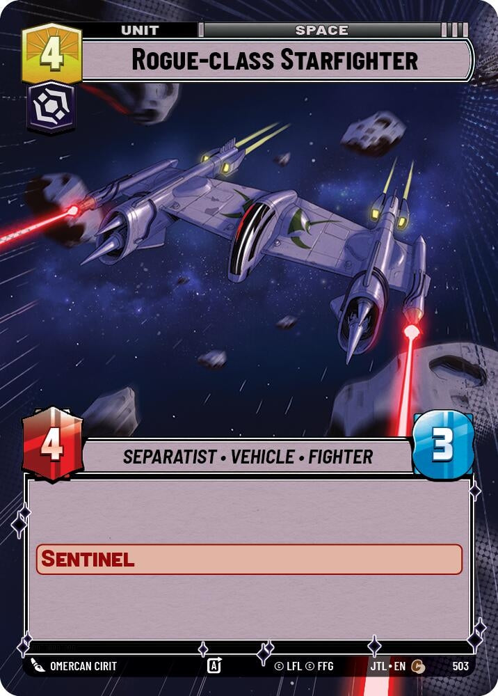 Image for Rogue-class Starfighter (Hyperspace) (503) (JTL) - Star Wars: Unlimited