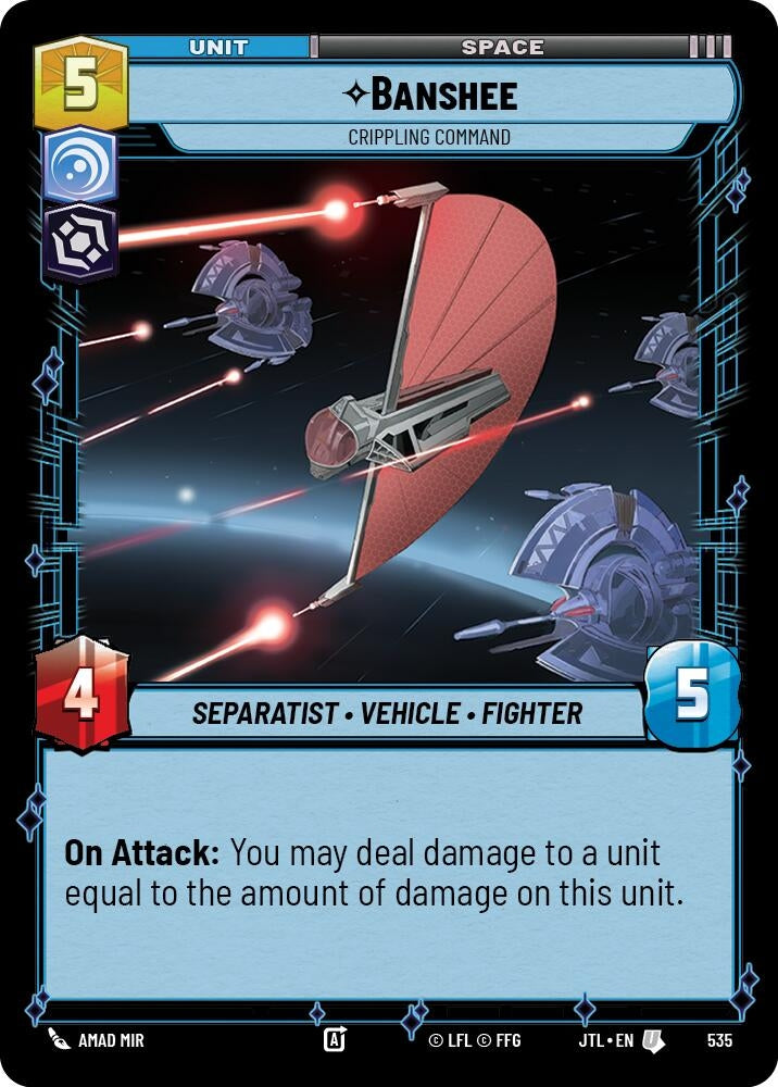 Image for Banshee - Crippling Command (Foil) (535) (JTL) - Star Wars: Unlimited