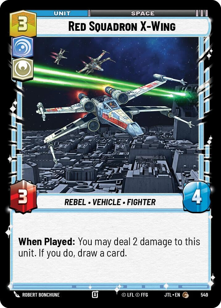 Image for Red Squadron X-Wing (Foil) (549) (JTL) - Star Wars: Unlimited
