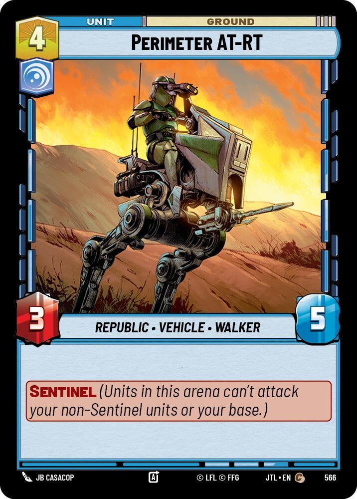 Image for Perimeter AT-RT (Foil) (566) (JTL) - Star Wars: Unlimited