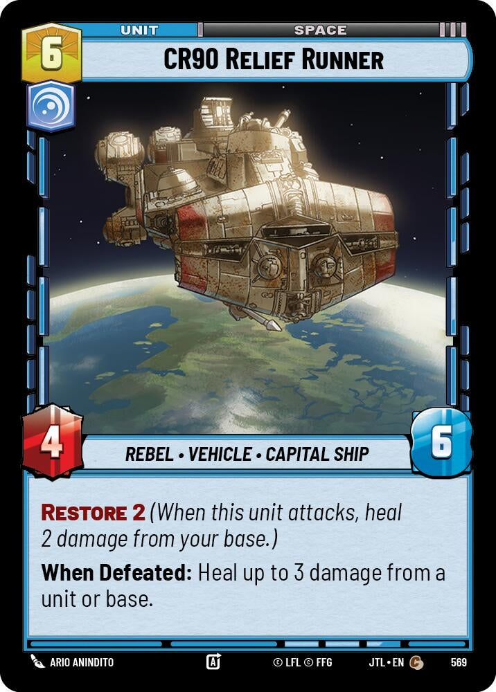 Image for CR90 Relief Runner (Foil) (569) (JTL) - Star Wars: Unlimited