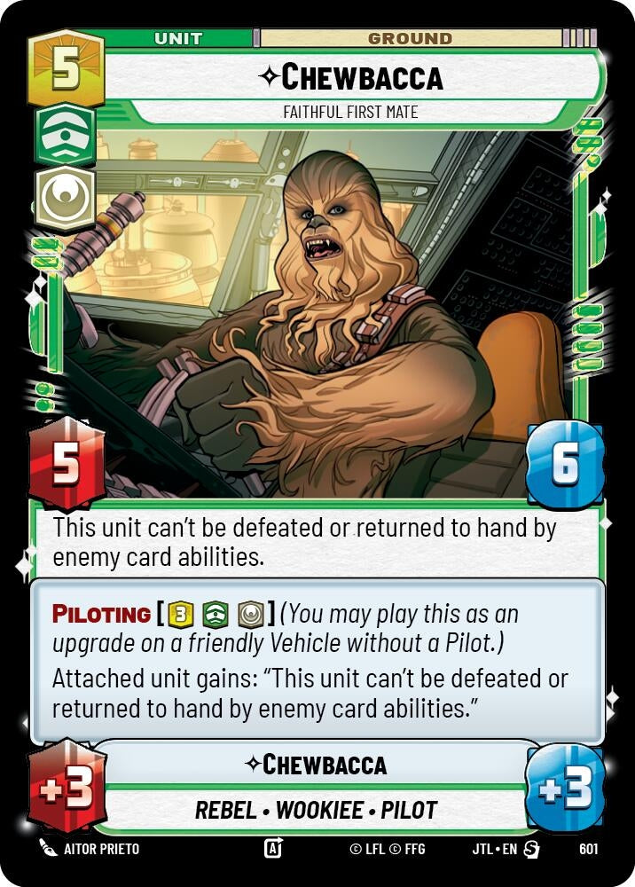 Image for Chewbacca - Faithful First Mate (Foil) (601) (JTL) - Star Wars: Unlimited