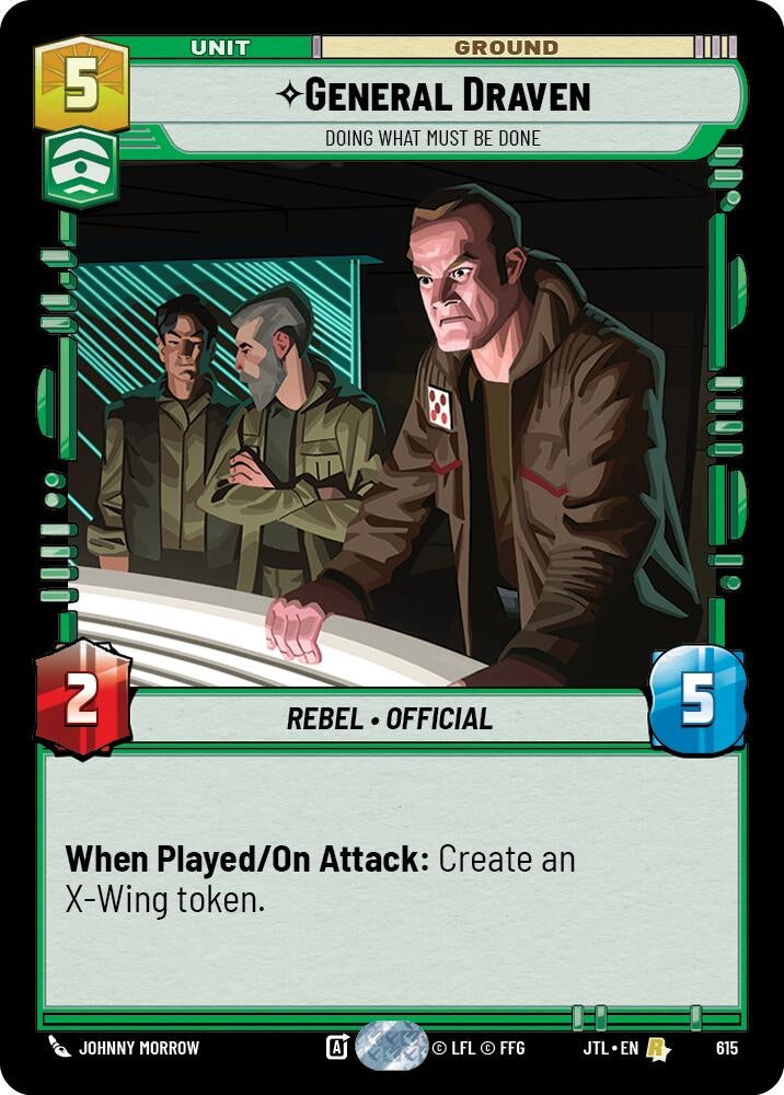 Image for General Draven - Doing What Must Be Done (Foil) (615) (JTL) - Star Wars: Unlimited