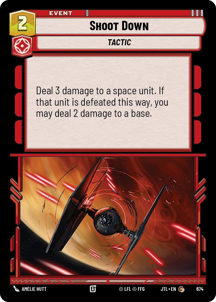 Image for Shoot Down (Foil) (674) (JTL) - Star Wars: Unlimited