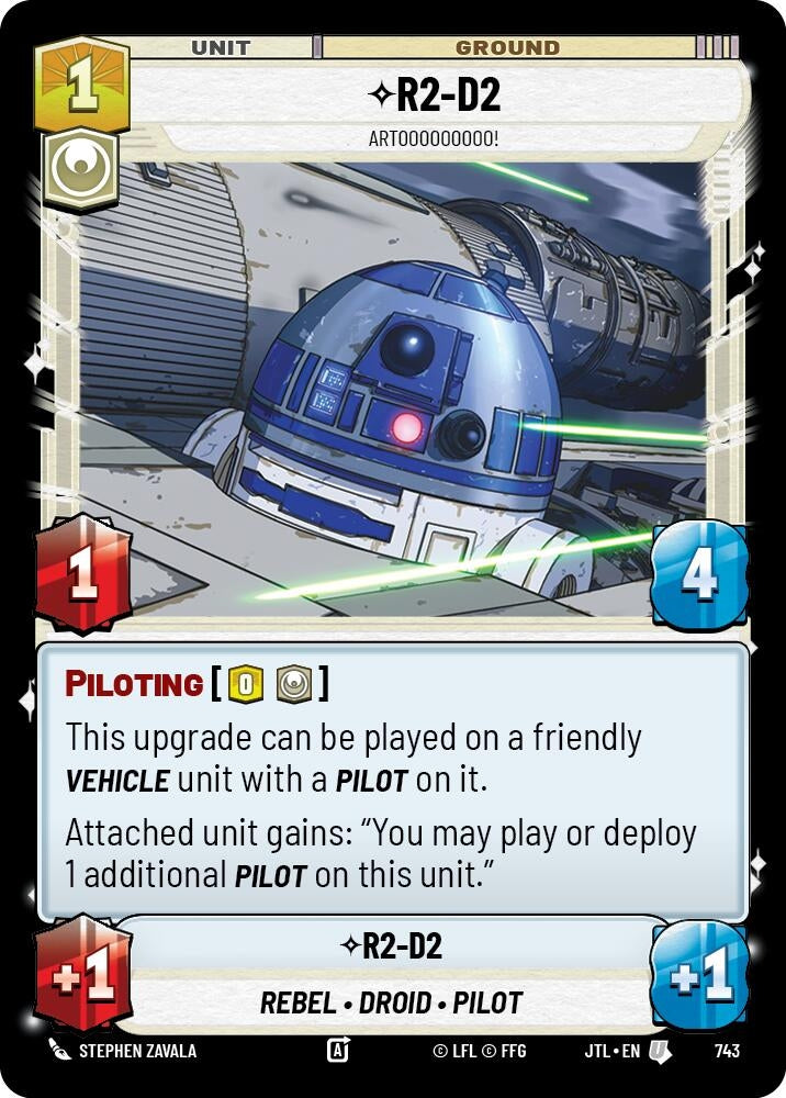 Image for R2-D2 - Artooooooooo! (Foil) (743) (JTL) - Star Wars: Unlimited