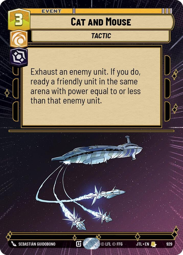 Image for Cat and Mouse (Hyperspace Foil) (929) (JTL) - Star Wars: Unlimited