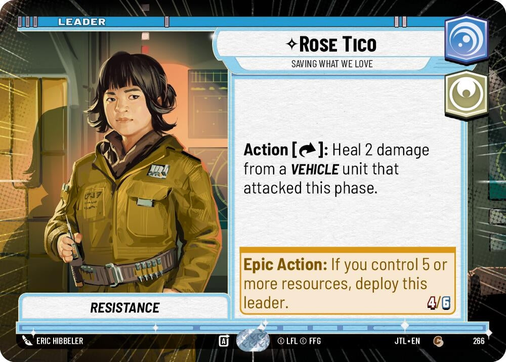 Image for Rose Tico - Saving What We Love (Hyperspace) (266) (JTL) - Star Wars: Unlimited