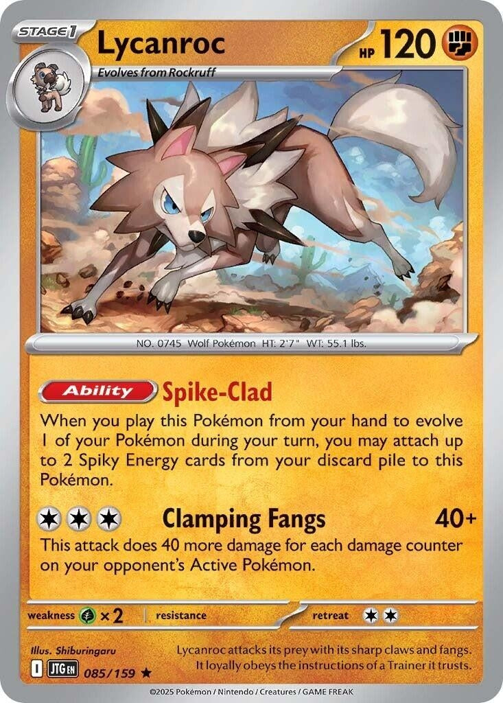 Image for Lycanroc (085/159) (JTG) - Pokemon