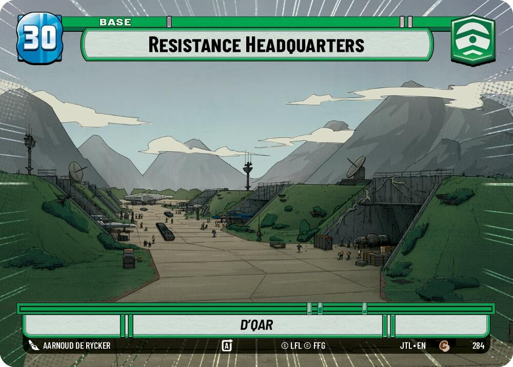 Image for Resistance Headquarters // TIE Fighter (Hyperspace) (284 // T05) (JTL) - Star Wars: Unlimited