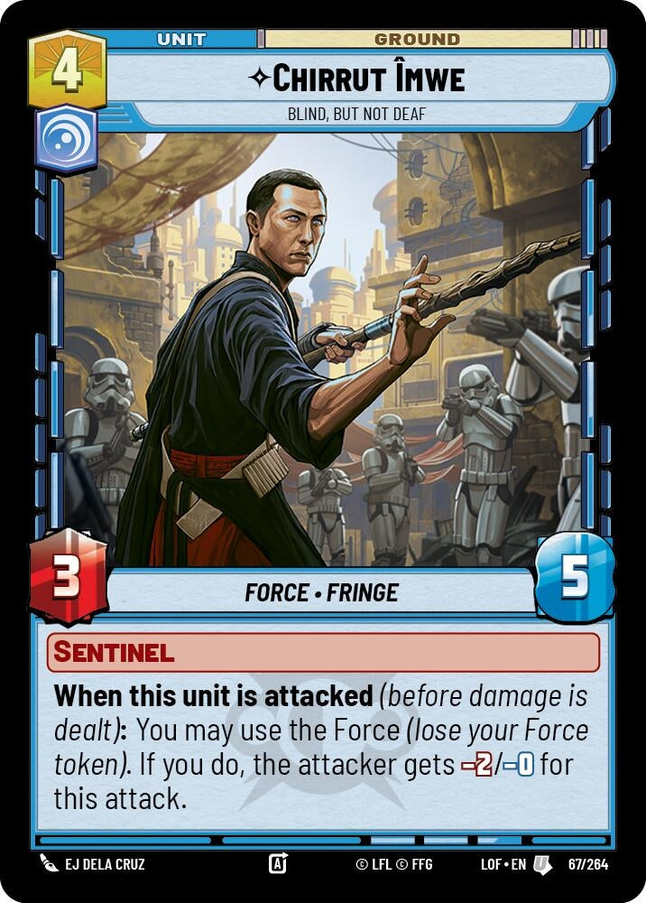 Image for Chirrut Imwe - Blind, but not Deaf (067/264) (LOF) - Star Wars: Unlimited