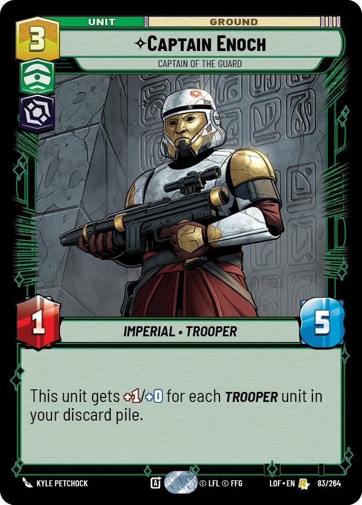 Image for Captain Enoch - Captain of the Guard (083/264) (LOF) - Star Wars: Unlimited
