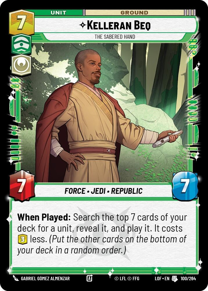 Kelleran Beq - The Sabered Hand (100/264) (LOF)