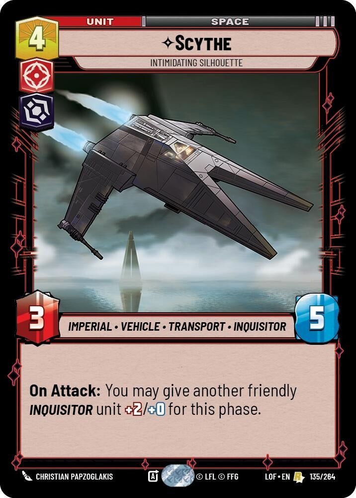 Image for Scythe - Intimidating Silhouette (135/264) (LOF) - Star Wars: Unlimited
