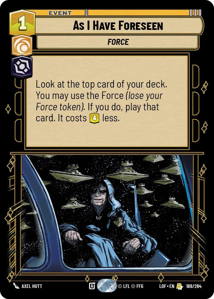 Image for As I Have Foreseen (188/264) (LOF) - Star Wars: Unlimited
