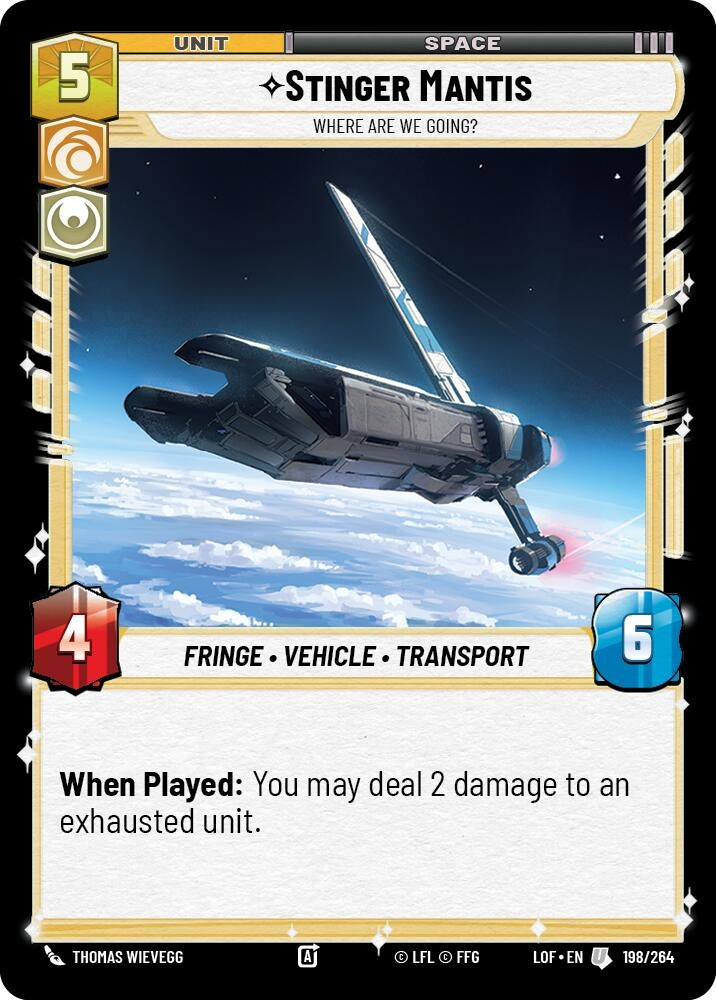 Stinger Mantis - Where Are We Going? (198/264) (LOF)