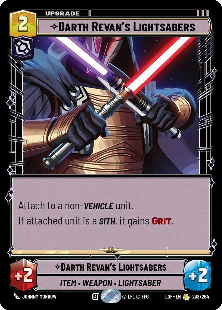 Image for Darth Revan's Lightsabers (238/264) (LOF) - Star Wars: Unlimited