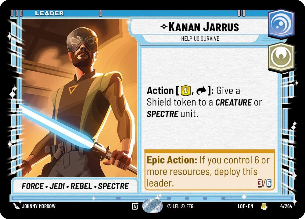 Image for Kanan Jarrus - Help Us Survive (004/264) (LOF) - Star Wars: Unlimited