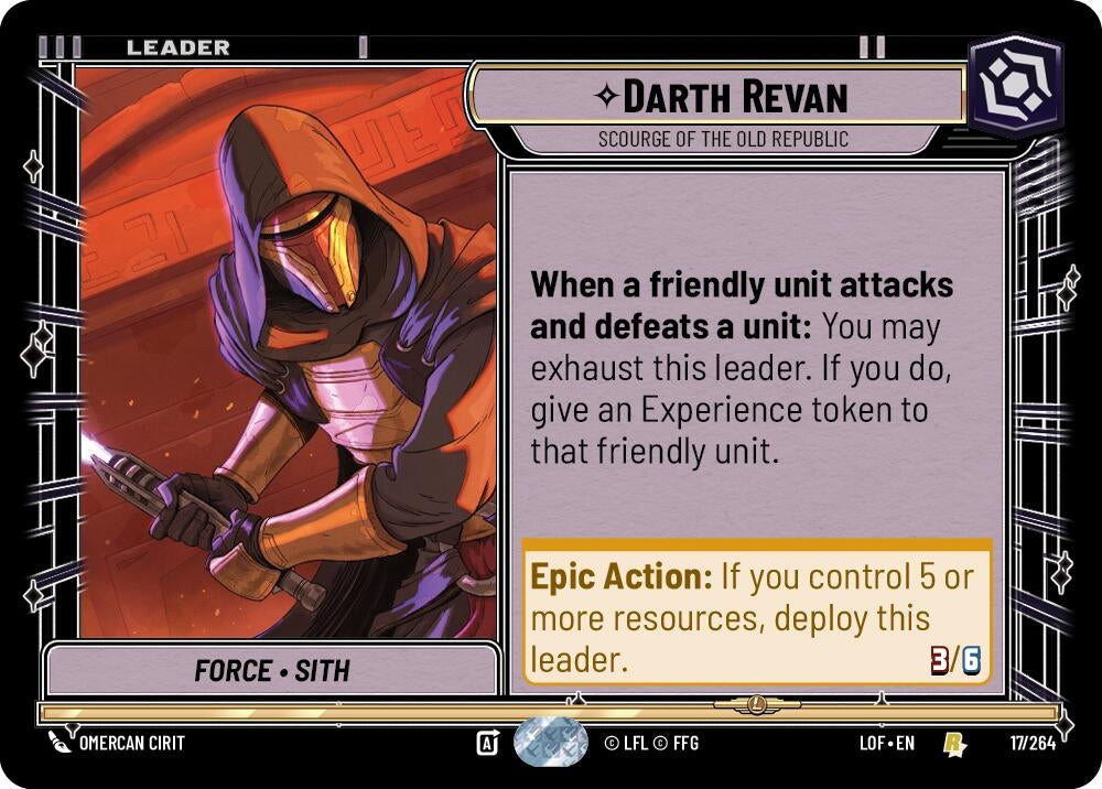 Darth Revan - Scourge of the Old Republic (017/264) (LOF)