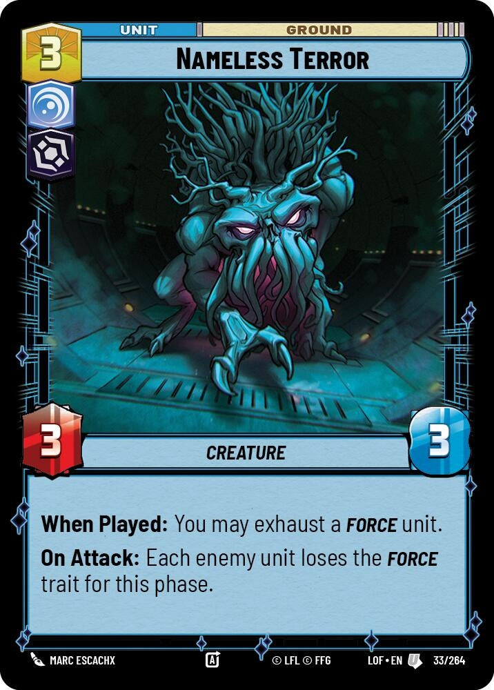 Nameless Terror (033/264) (LOF)
