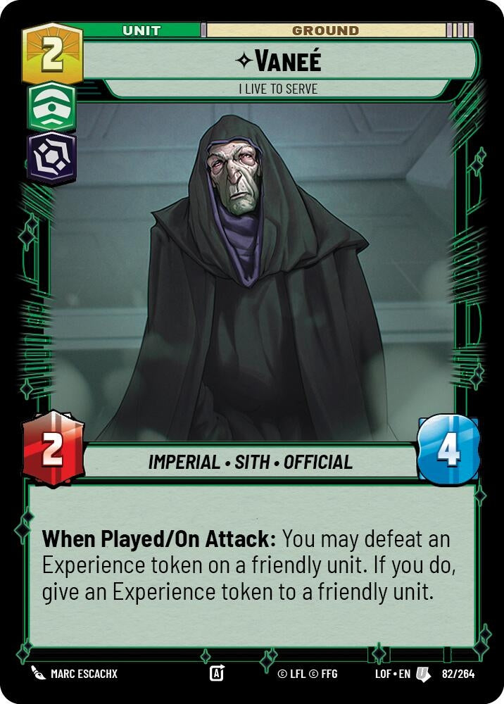 Image for Vanee - I Live to Serve (082/264) (LOF) - Star Wars: Unlimited