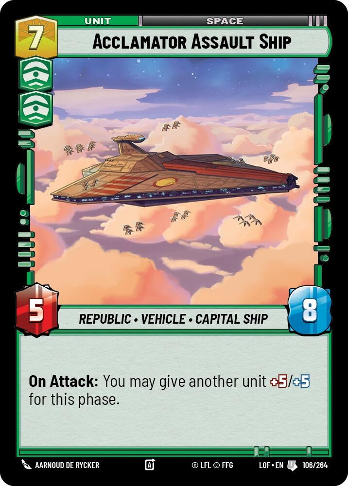 Acclamator Assault Ship (106/264) (LOF)