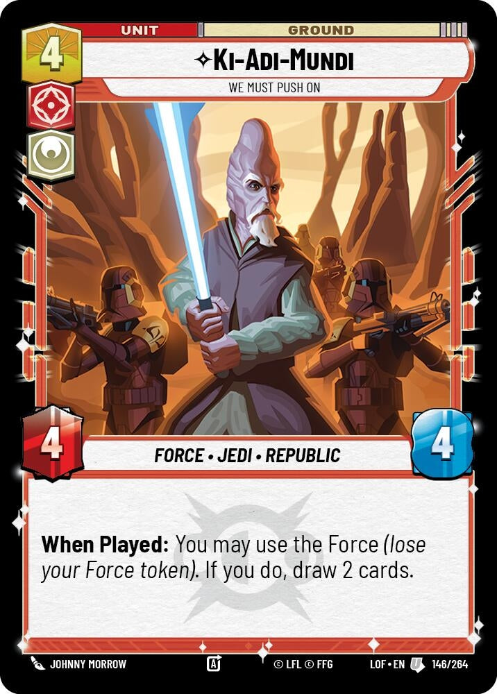 Image for Ki-Adi-Mundi - We Must Push On (146/264) (LOF) - Star Wars: Unlimited