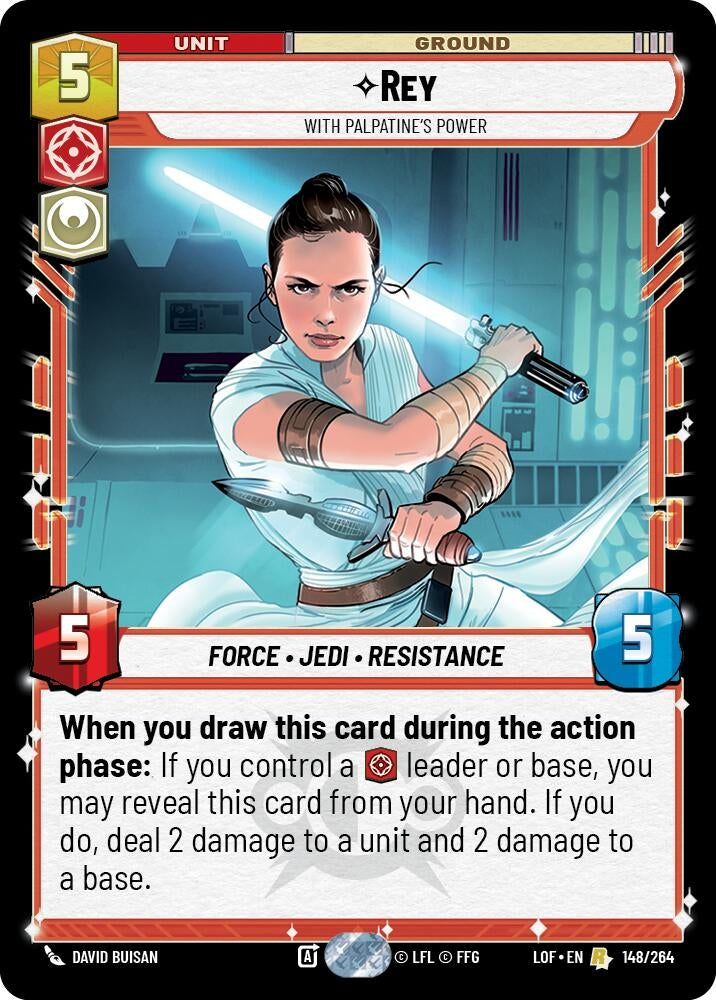 Rey - With Palpatine's Power (148/264) (LOF)