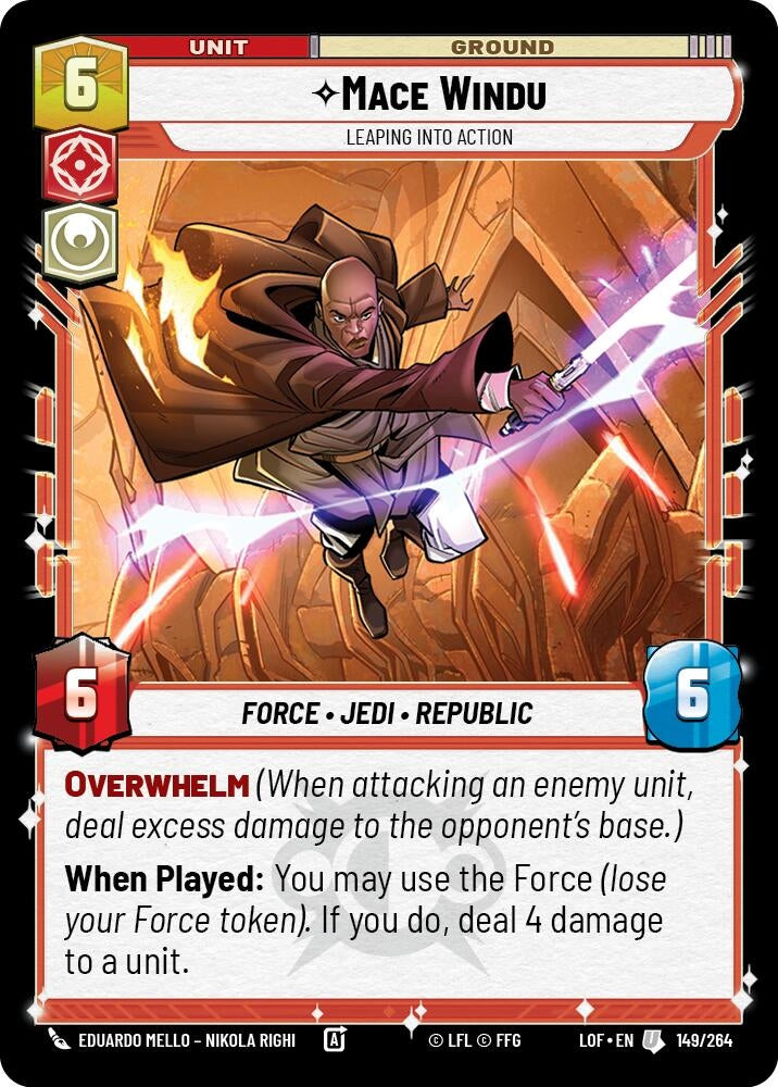 Mace Windu - Leaping into Action (149/264) (LOF)