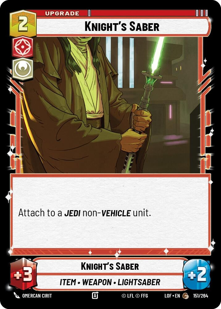 Knight's Saber (151/264) (LOF)