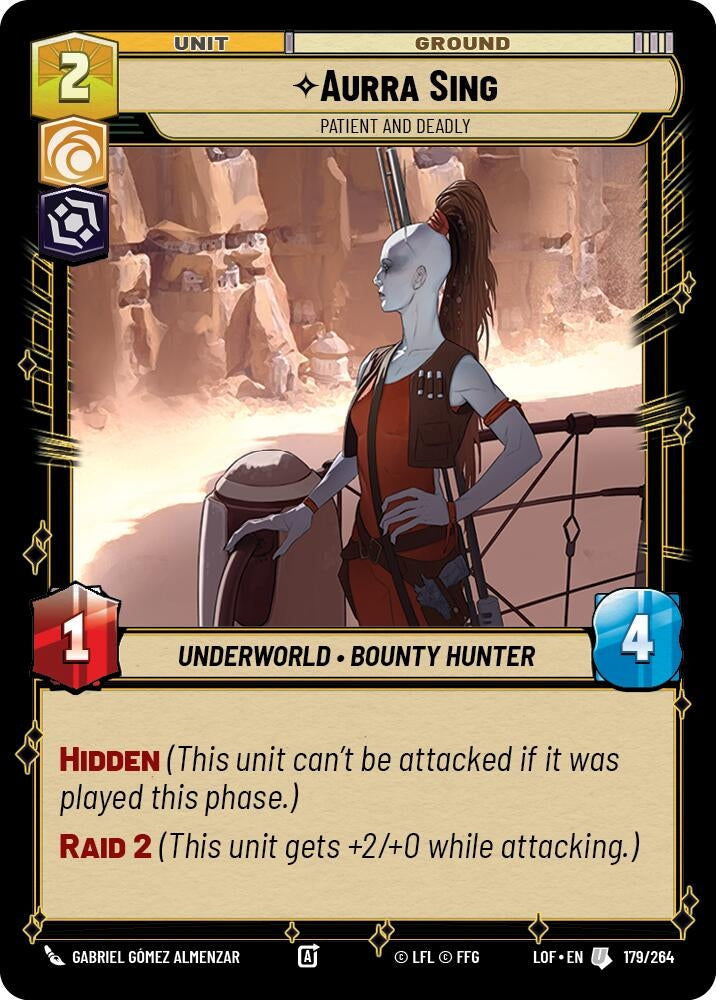 Image for Aurra Sing - Patient and Deadly (179/264) (LOF) - Star Wars: Unlimited
