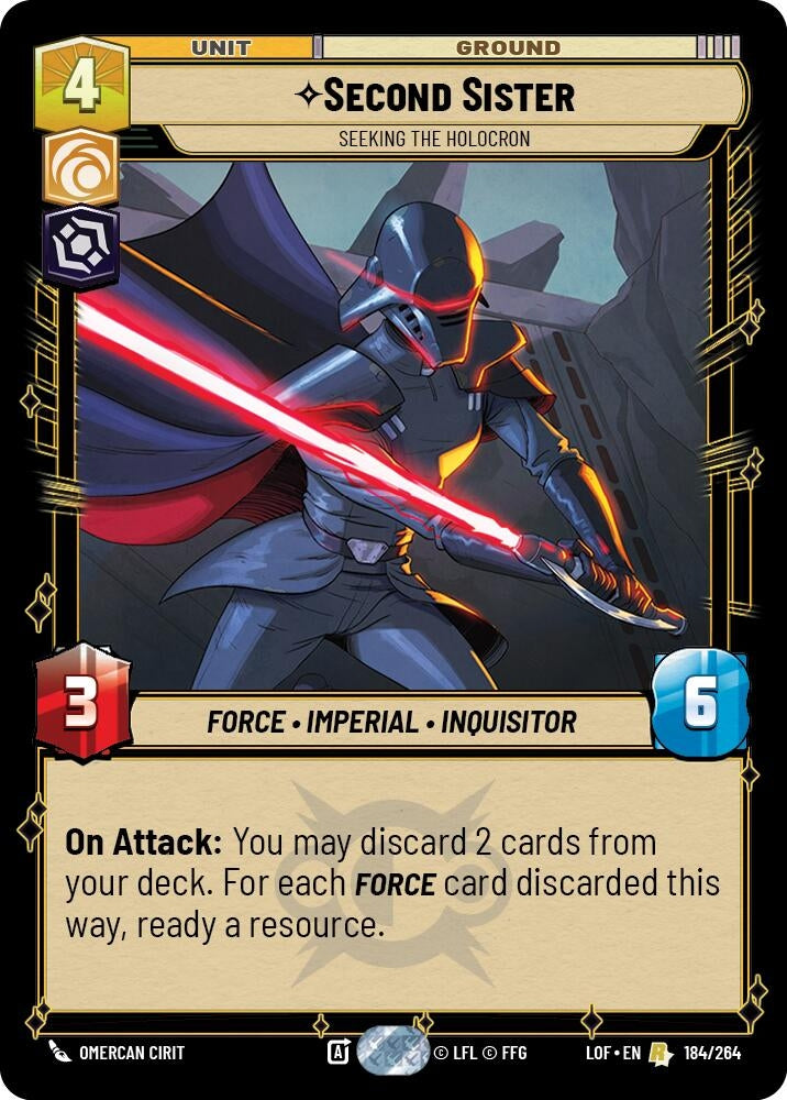 Second Sister - Seeking the Holocron (184/264) (LOF)