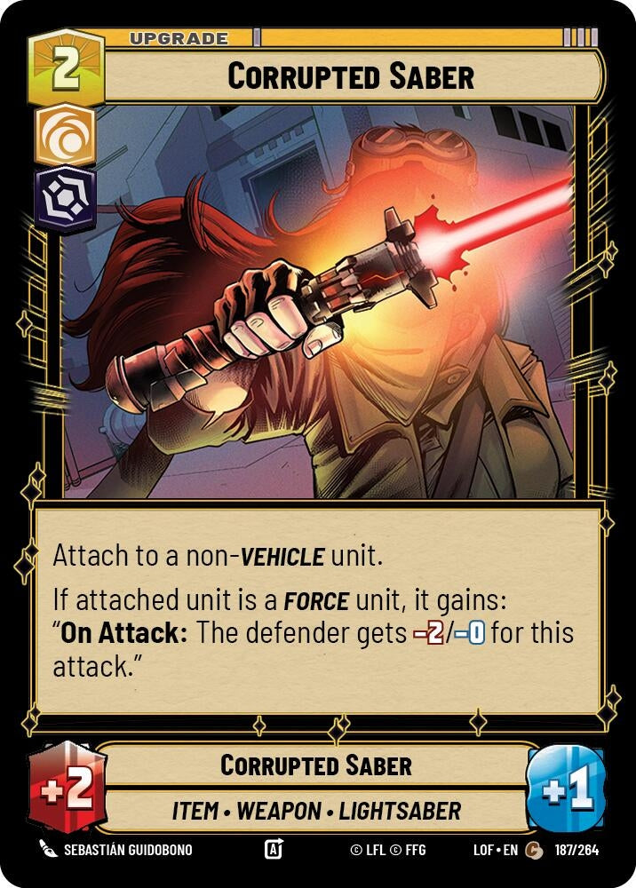 Corrupted Saber (187/264) (LOF)