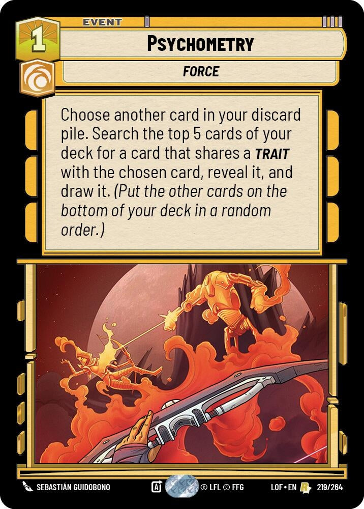 Image for Psychometry (219/264) (LOF) - Star Wars: Unlimited