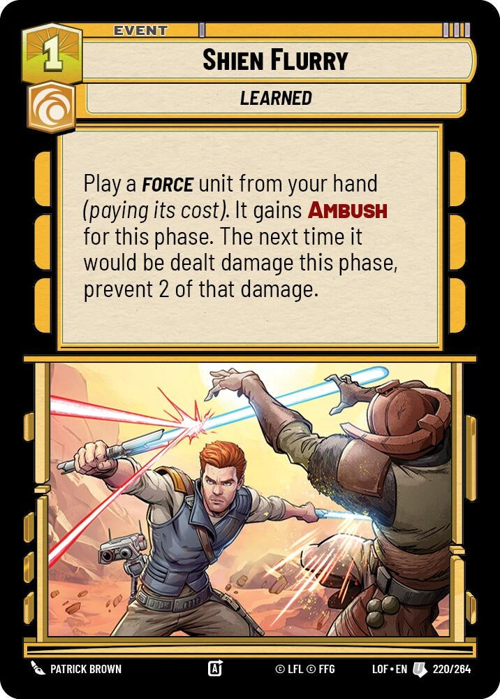 Image for Shien Flurry (220/264) (LOF) - Star Wars: Unlimited