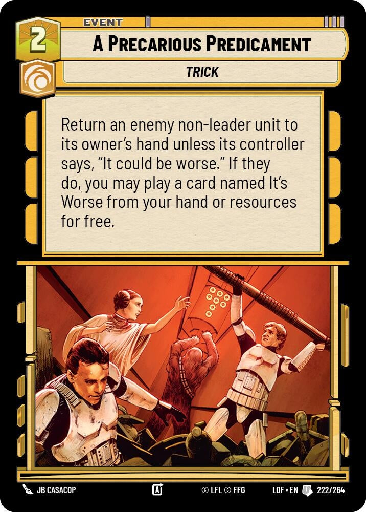 A Precarious Predicament (222/264) (LOF)