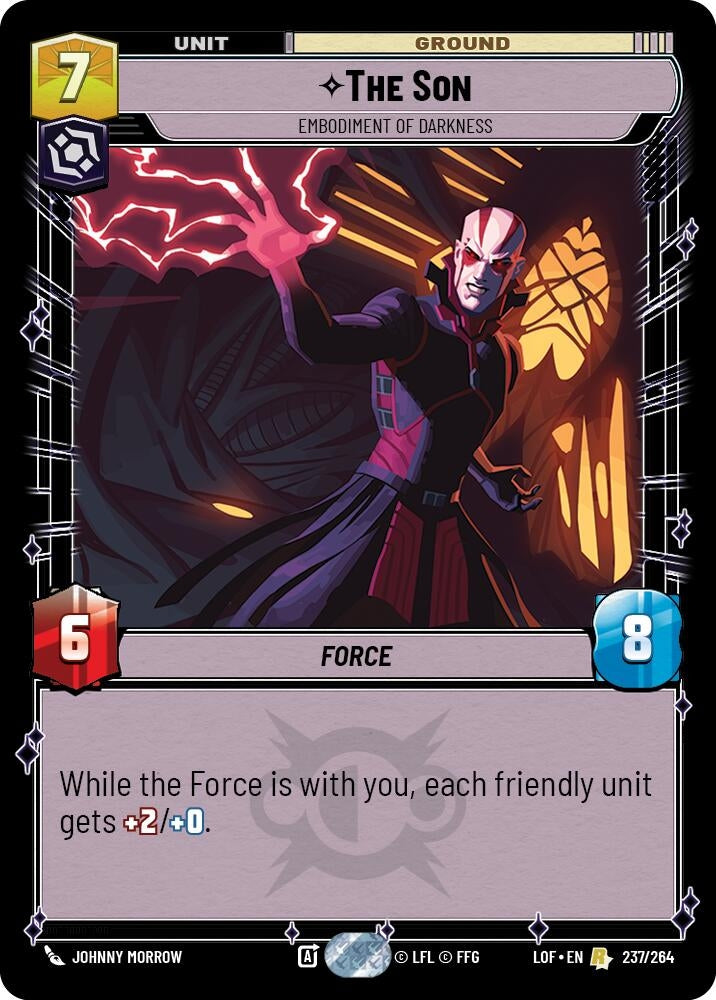 Image for The Son - Embodiment of Darkness (237/264) (LOF) - Star Wars: Unlimited